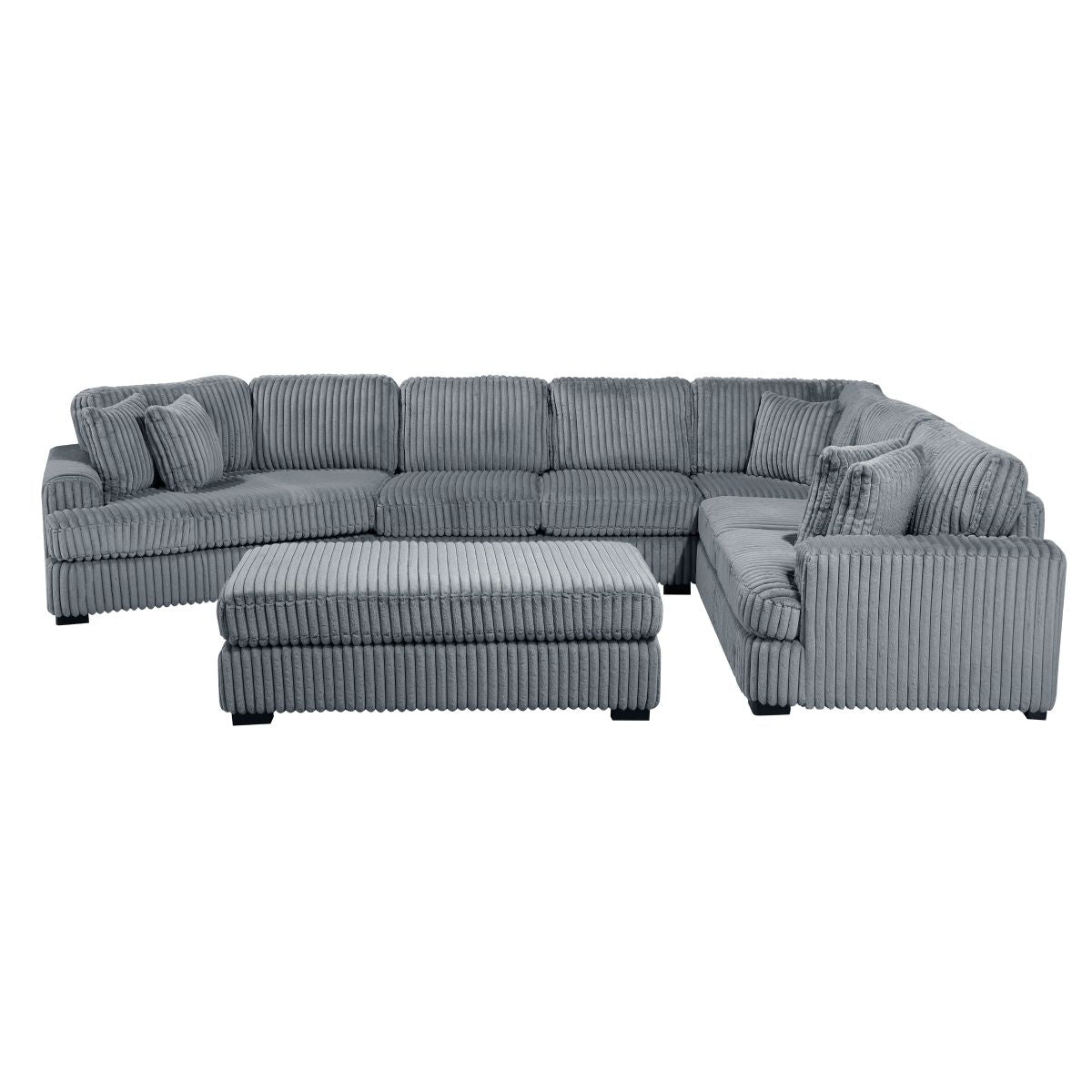Warwick - Sectional With Cuddler And Ottoman