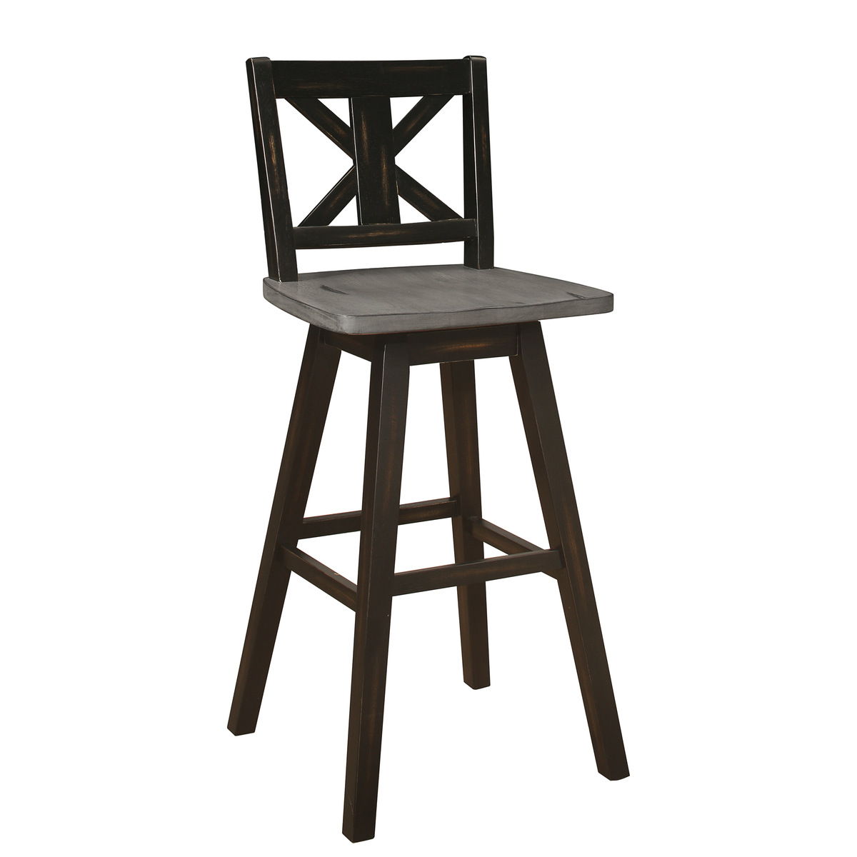 Amsonia - 29" Swivel X-Back Pub Height Chair (Set of 2)