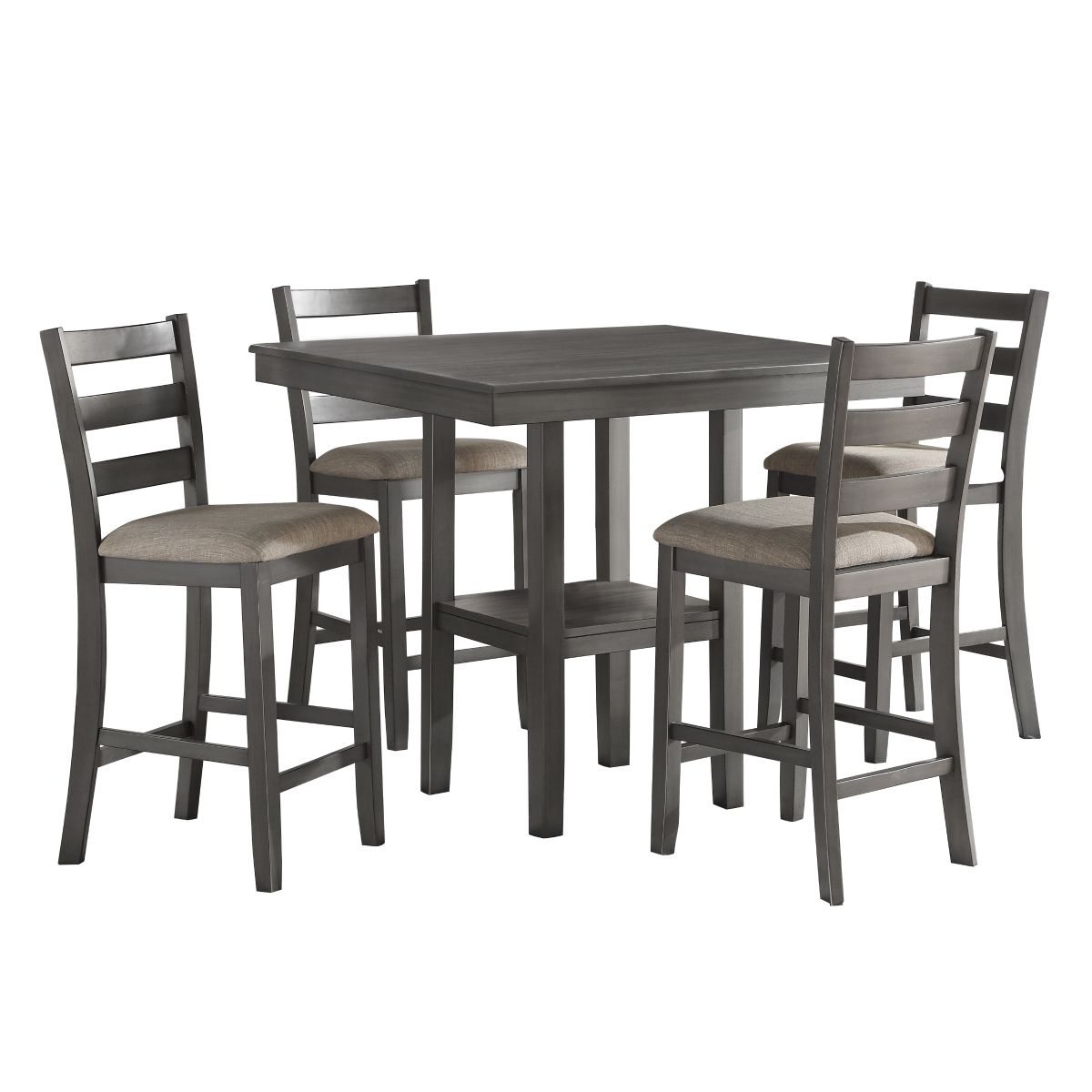 Sharon - 5 Piece Pack Counter Height Set - Gray
