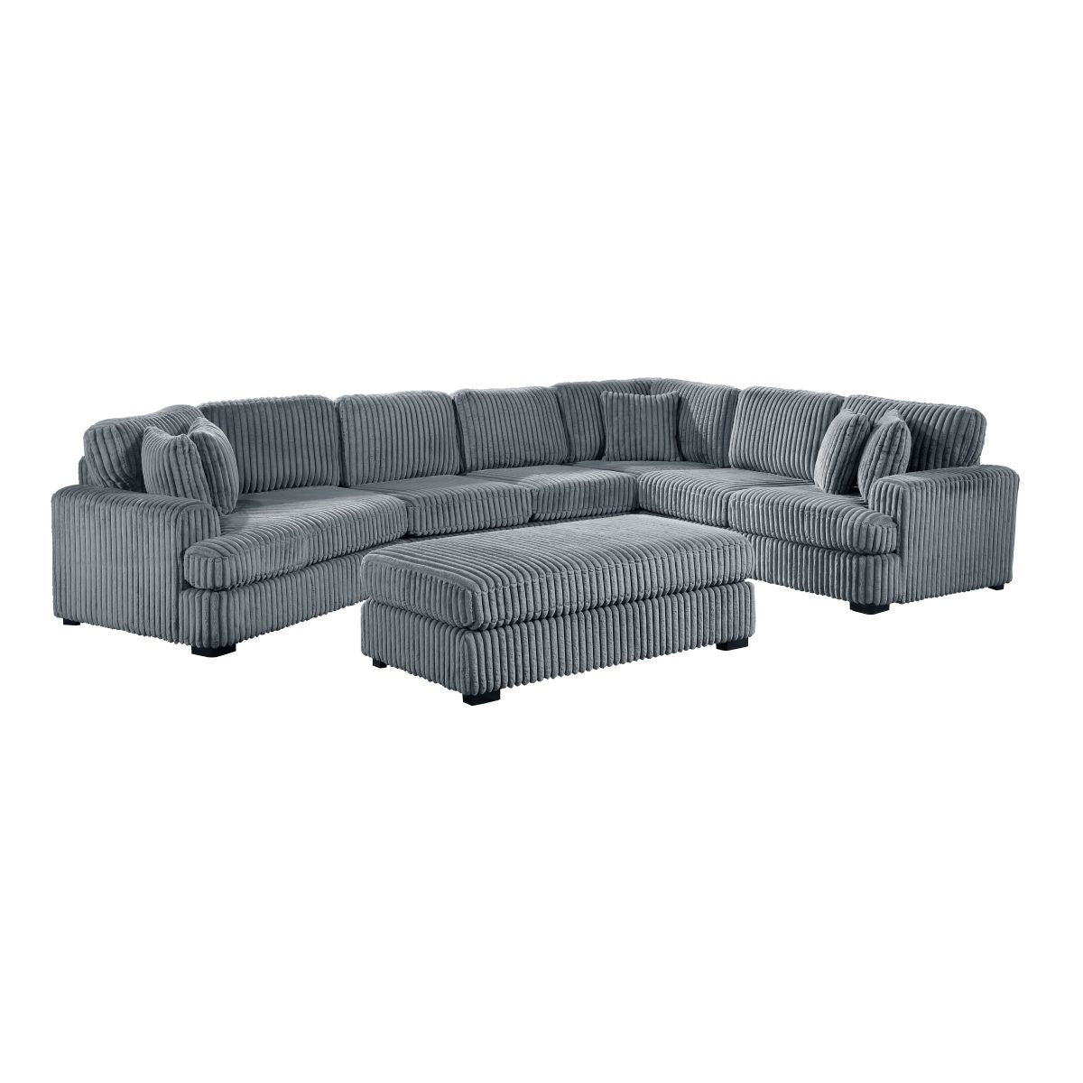 Warwick - Sectional With Cuddler And Ottoman