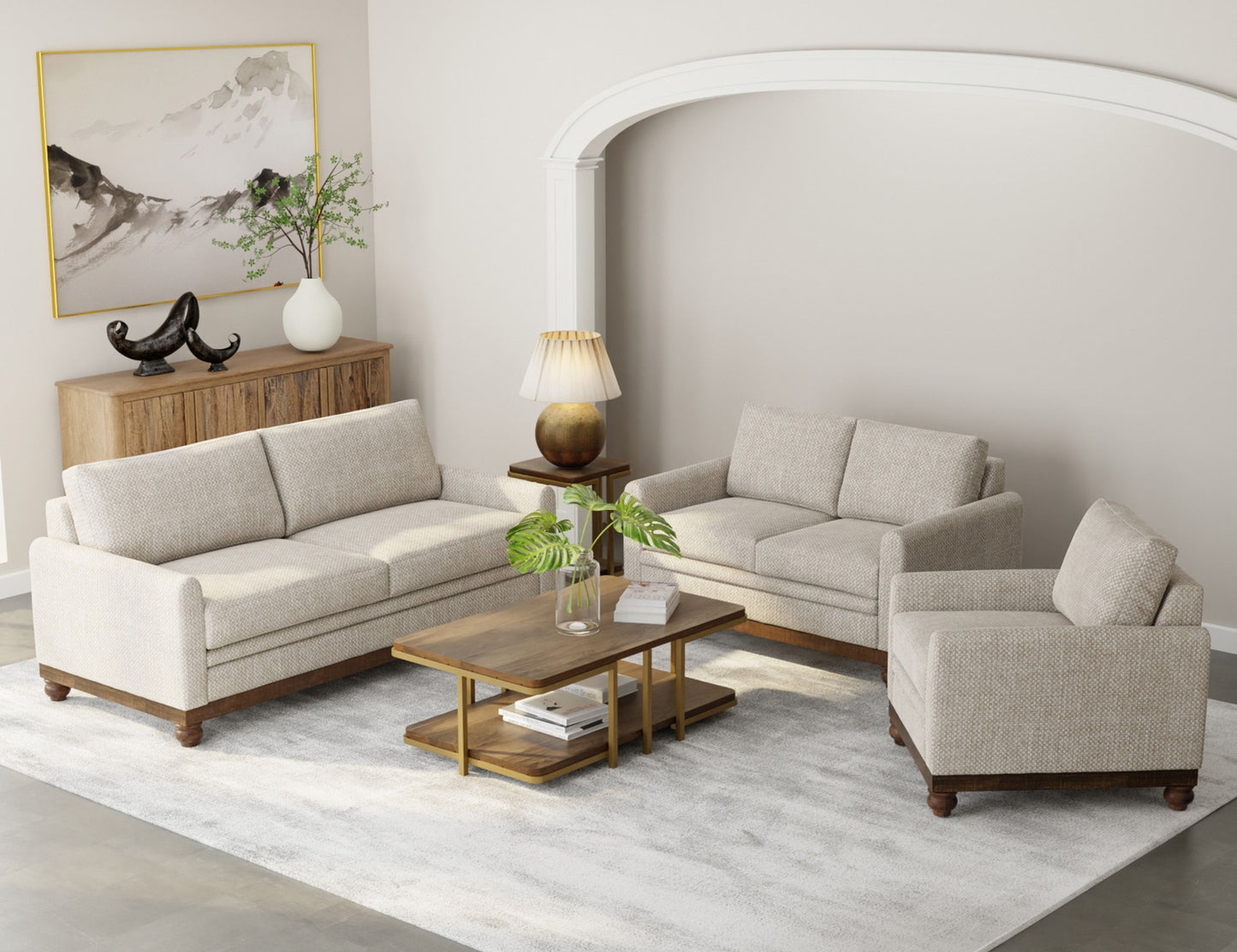 Pueblo Gray - Loveseat