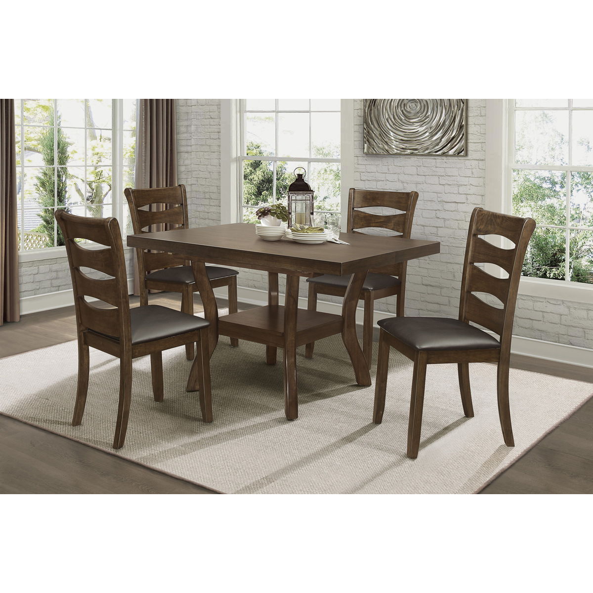 Darla - Dining Table With Butterfly Leaf - Brown