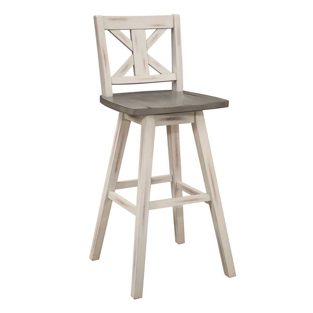 Amsonia - 29" Swivel X-Back Pub Height Chair (Set of 2)