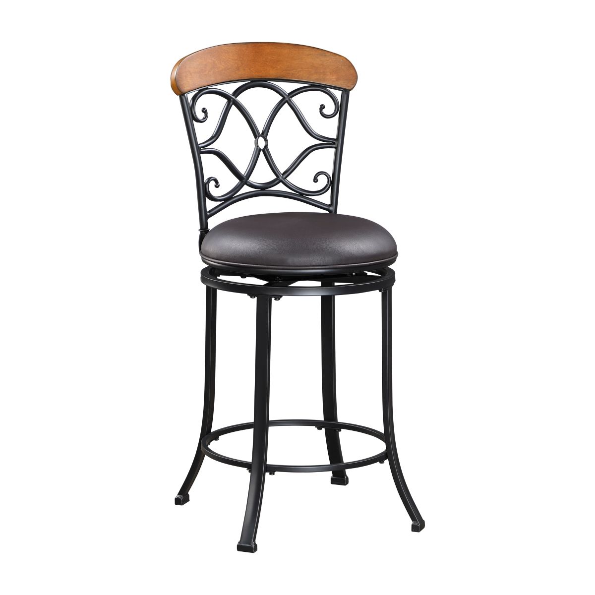 Benson - Swivel Counter Height Chair - Brown