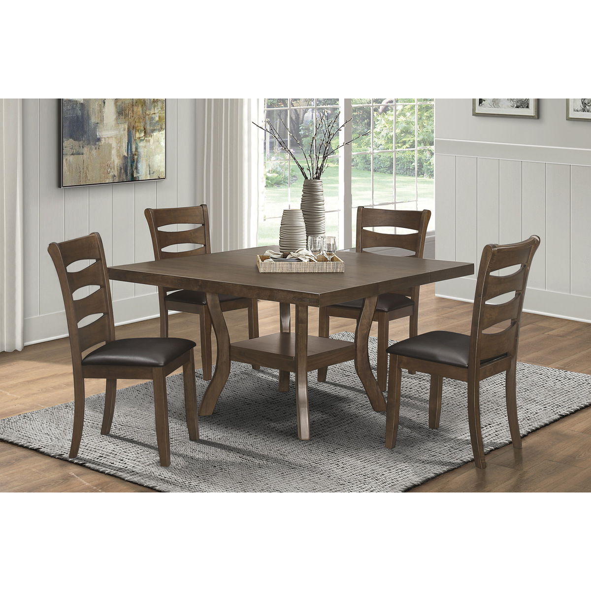 Darla - Dining Table With Butterfly Leaf - Brown