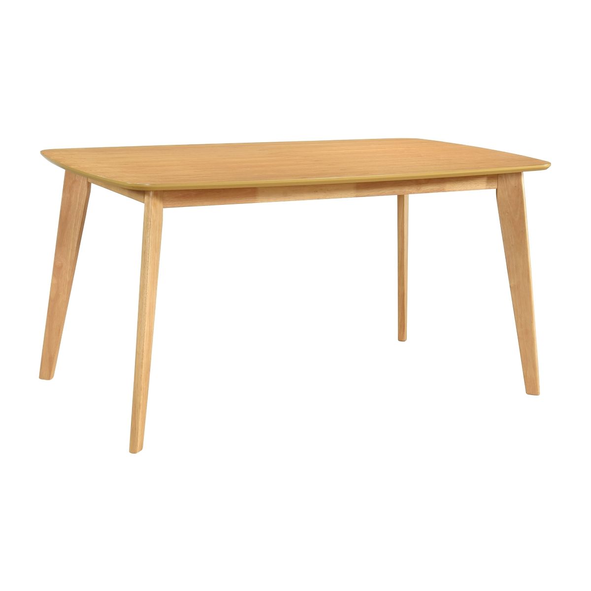 Pratter - 5 Piece Dining Room Set (Table & 4 Side Chairs) - Natural / Oak