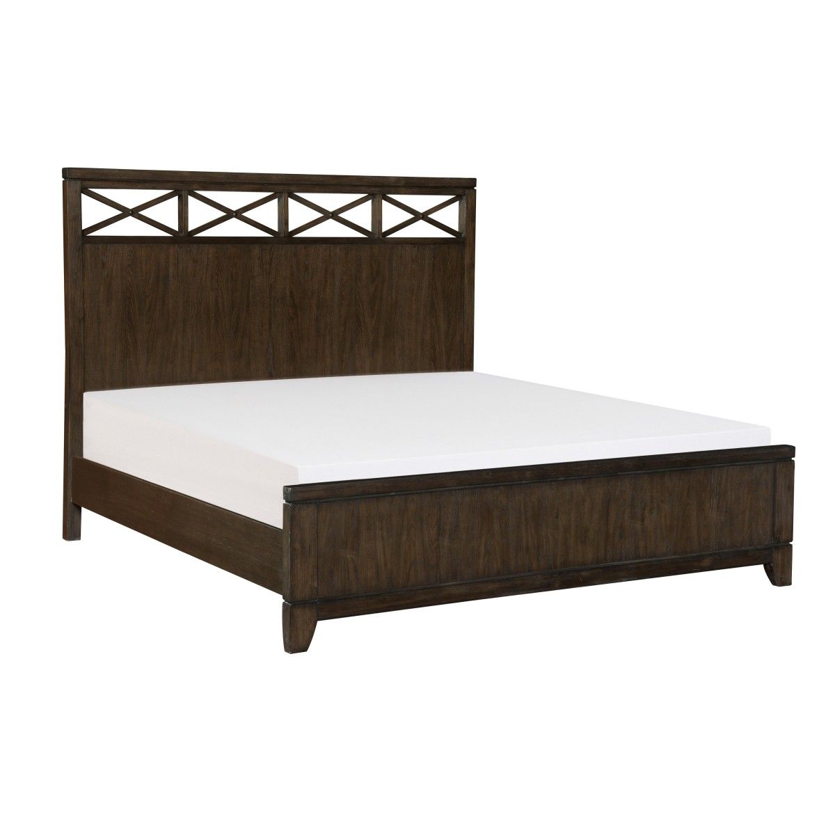 Griggs - 4 Piece Set (Queen Bed, Nightstand, Dresser, Mirror) - Brown