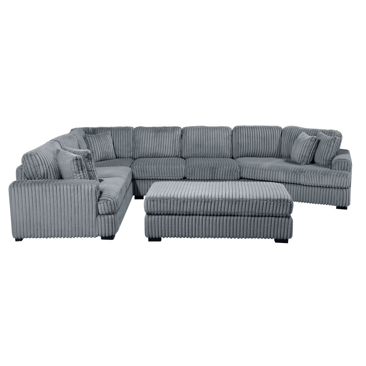 Warwick - Sectional With Cuddler And Ottoman