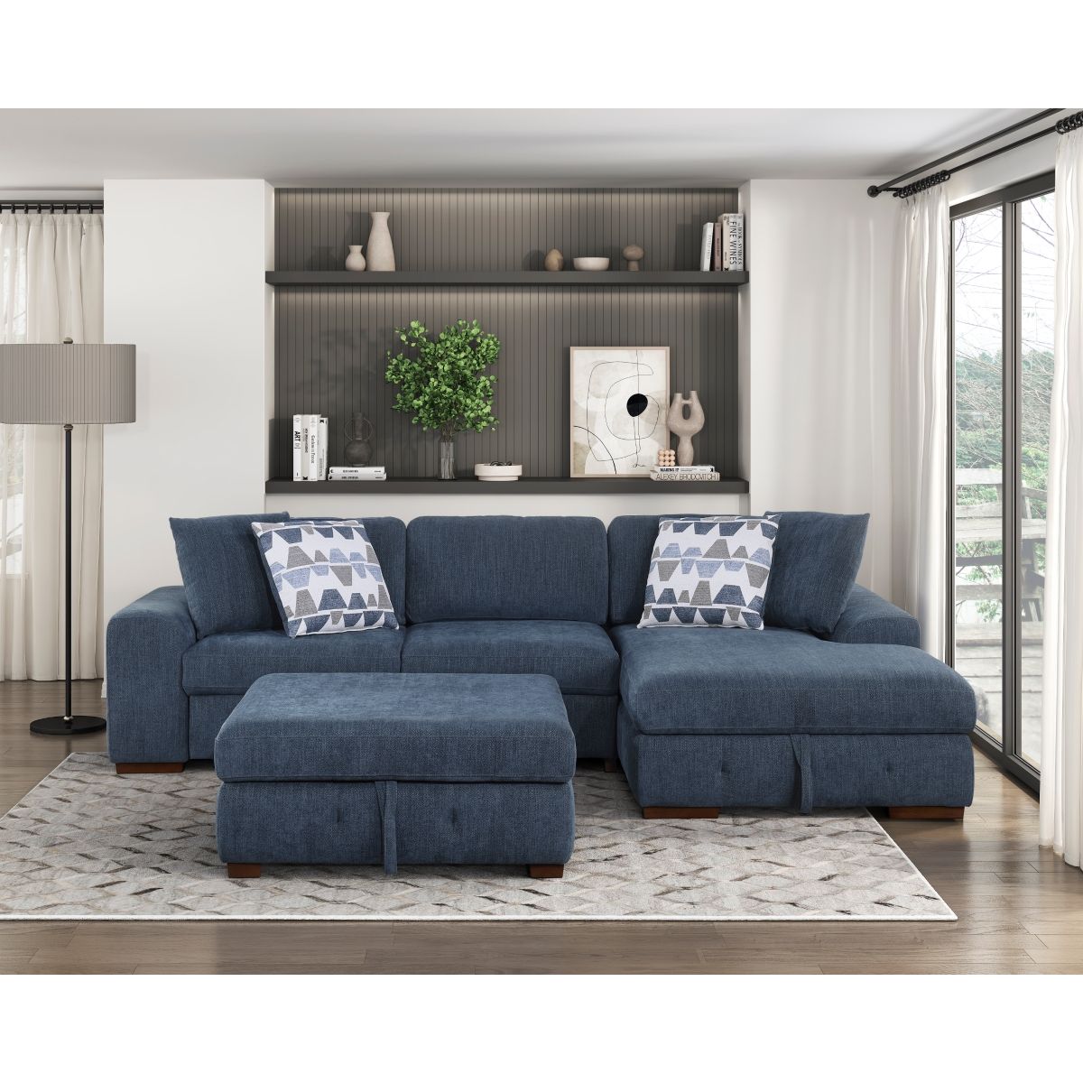 Raife - Sectional With Ottoman