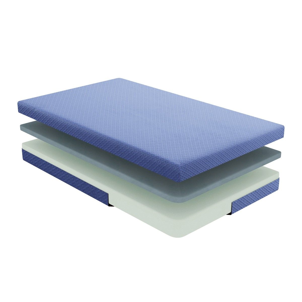 Leo - 7" Gel Infused Memory Foam Mattress And Pillow Set