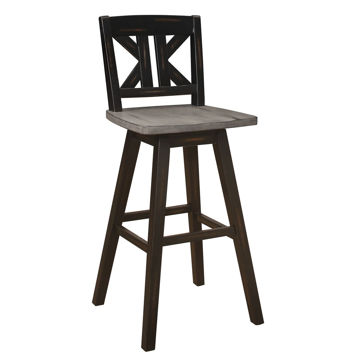 Amsonia - Swivel X-Back Pub Height Chair (Set of 2)