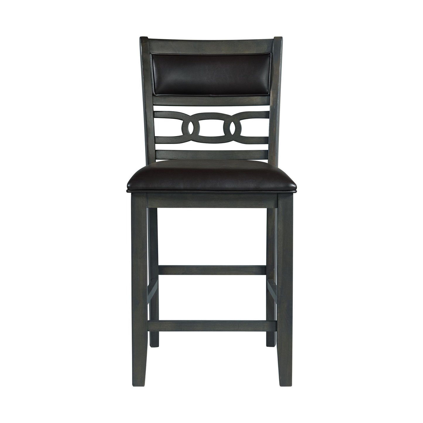Amherst - Counter Side Chair With PU Cushion (Set of 2) - Gray Finish