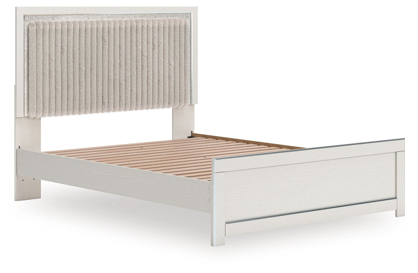 Birmonton - Upholstered Panel Bed With Roll Slats