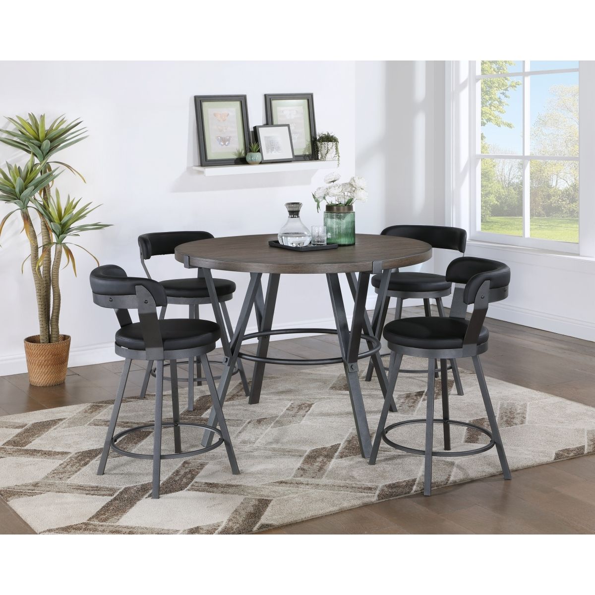 Tempa - Swivel Counter Height Chair (Set of 2)
