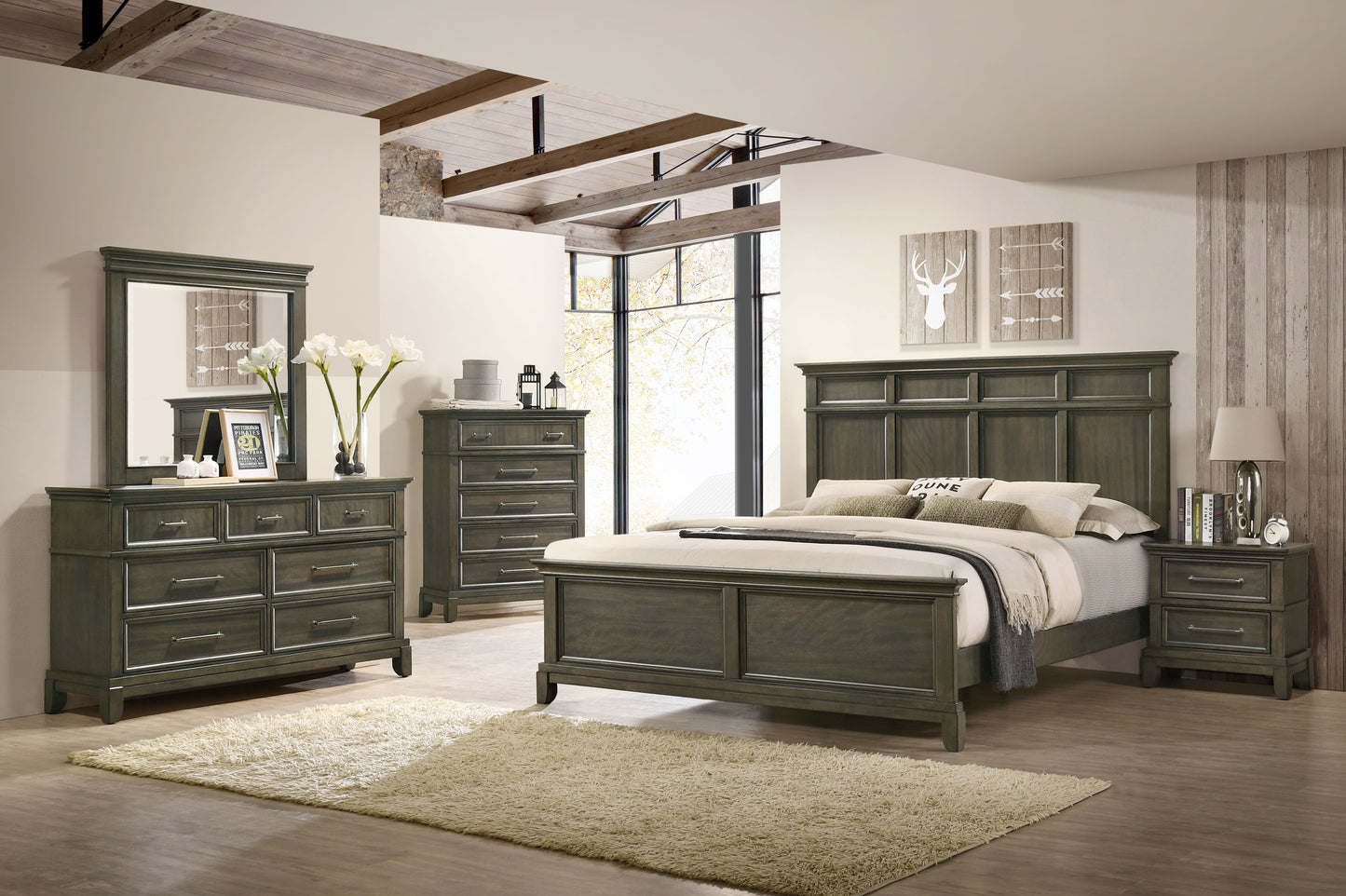 Pecos - Nightstand - Gray