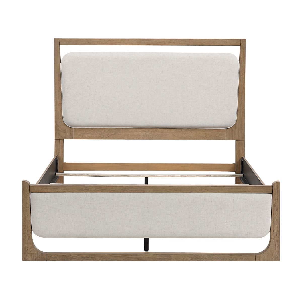 Riley - 5 Piece Bedroom Set (Queen Bed, Nightstand, Dresser, Mirror, Chest) - Light Brown
