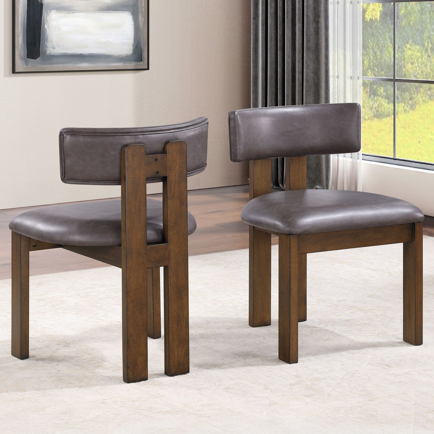 Cambridge - Dining Chair (Set of 2) - Brown / Brown