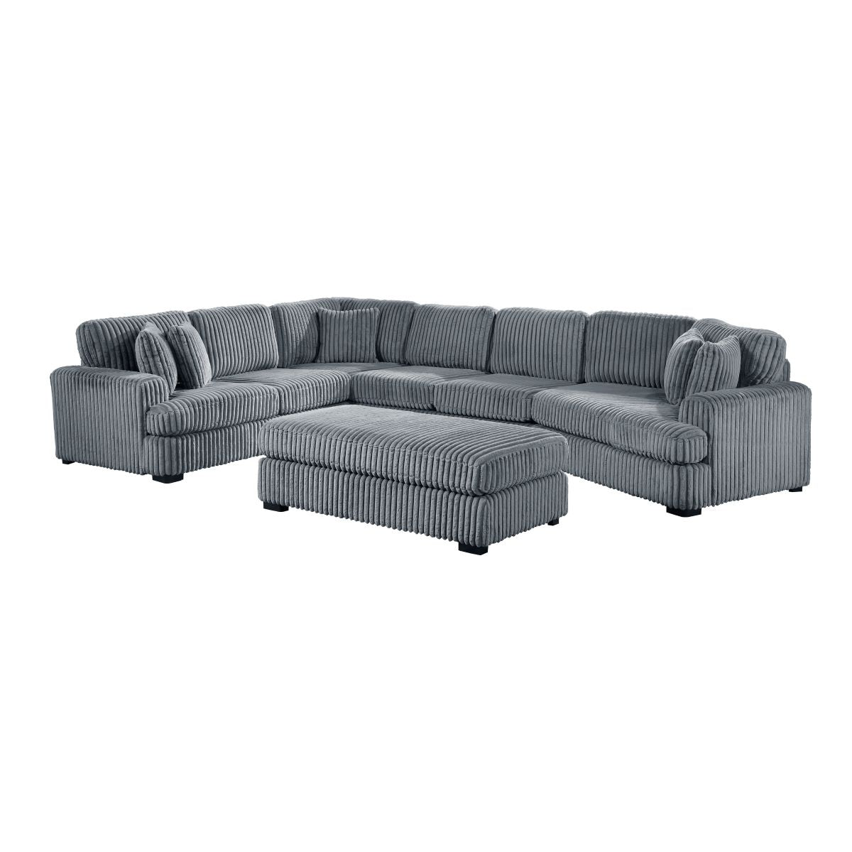 Warwick - Sectional With Cuddler And Ottoman