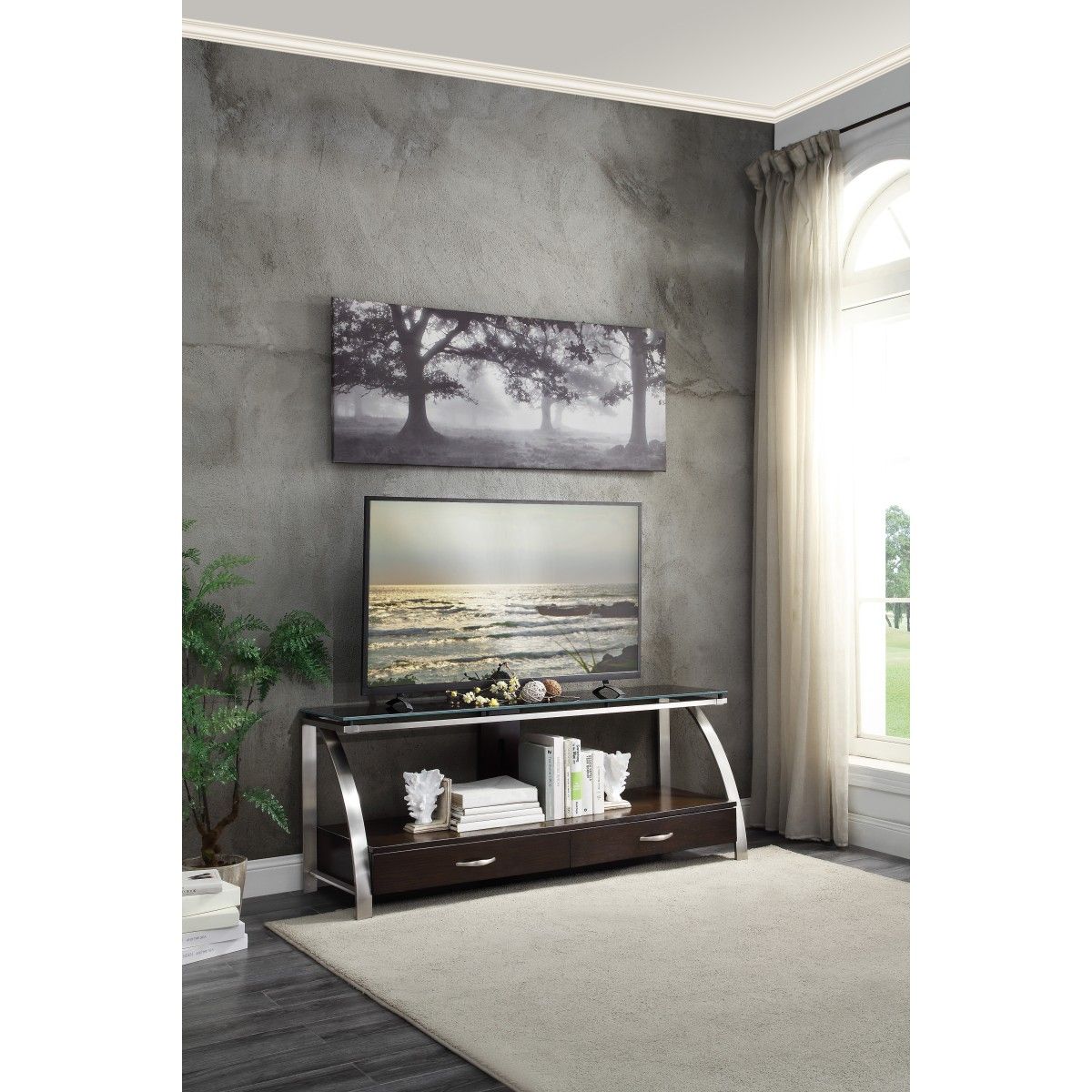 Tioga - TV Stand - Brown