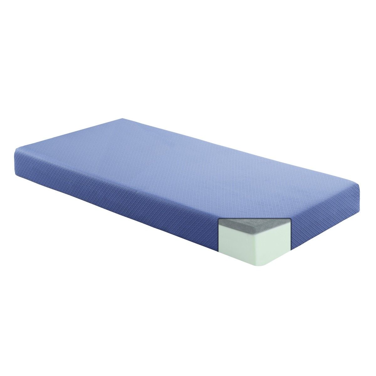 Leo - 7" Gel Infused Memory Foam Mattress And Pillow Set
