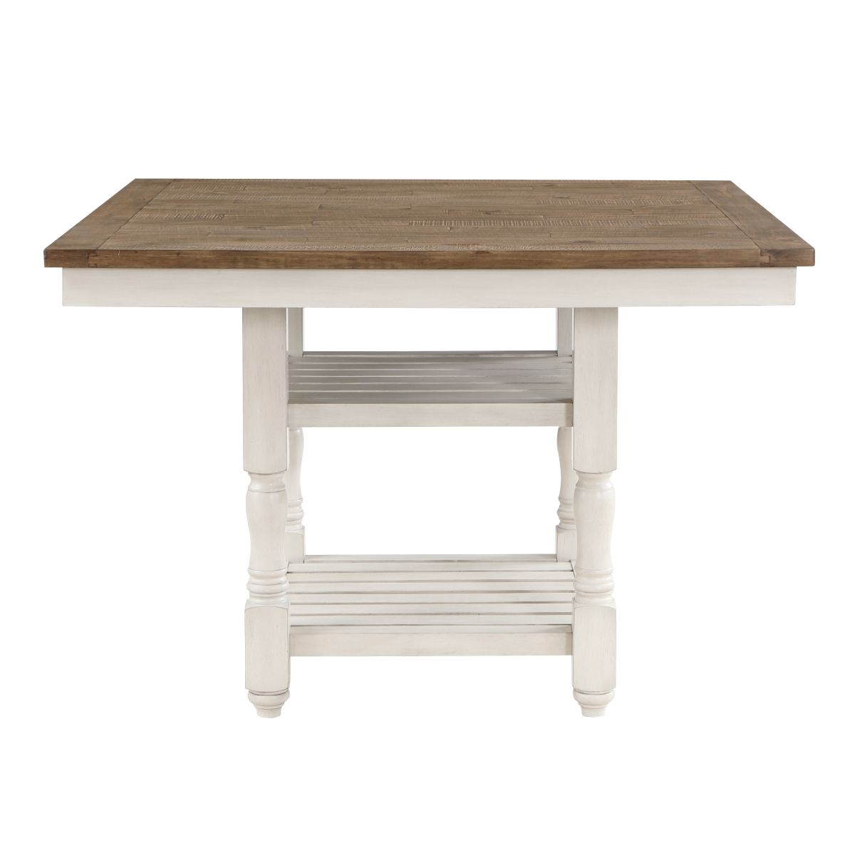 Alburgh - 5 Piece Dining Room Set (Table & 4 Side Chairs) - Brown / White