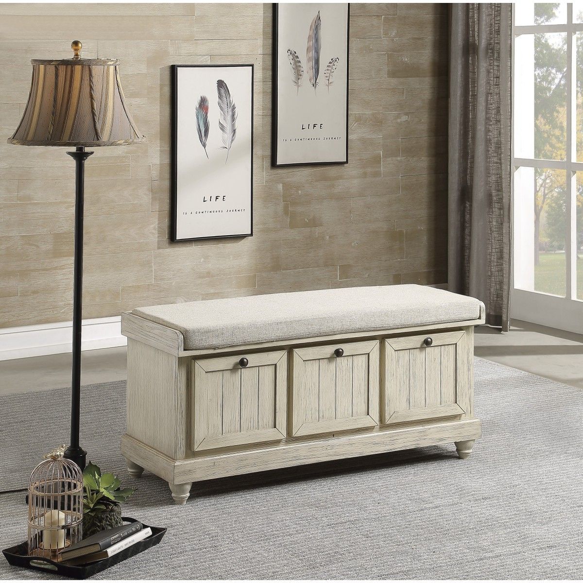 Woodwell - Lift Top Storage Bench