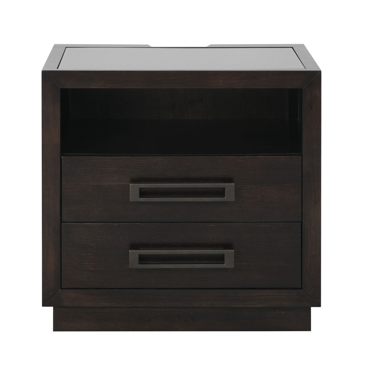 Larchmont - 4 Piece Set (Queen Bed, Nightstand, Dresser, Mirror) - Charcoal