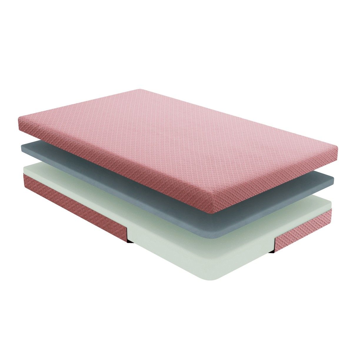 Leo - 7" Gel Infused Memory Foam Mattress And Pillow Set