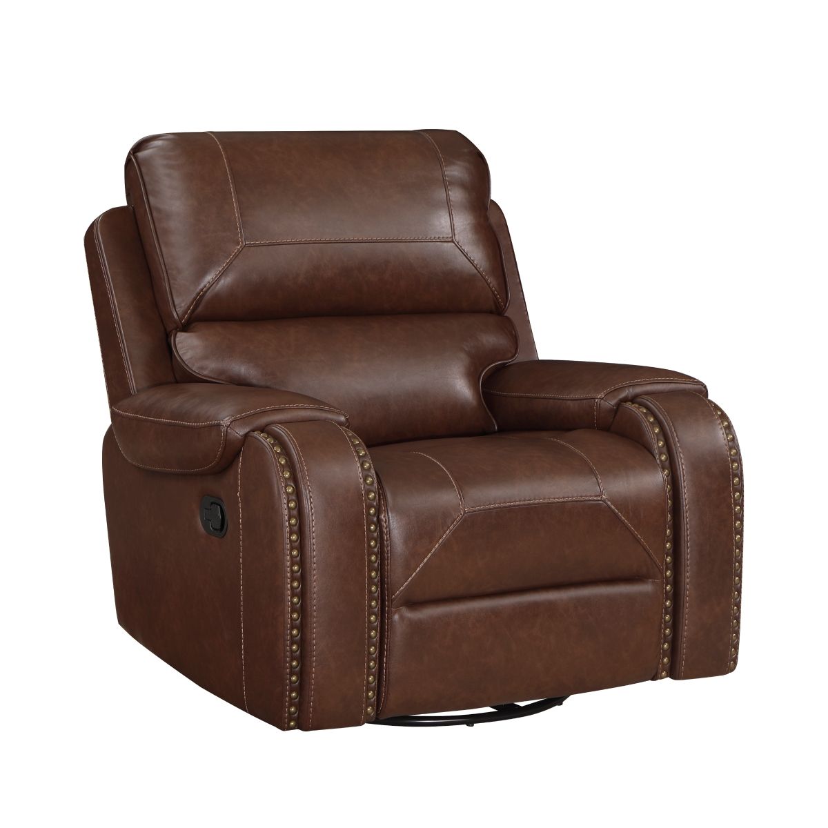 Newnan - Swivel Glider Reclining Chair - Brown