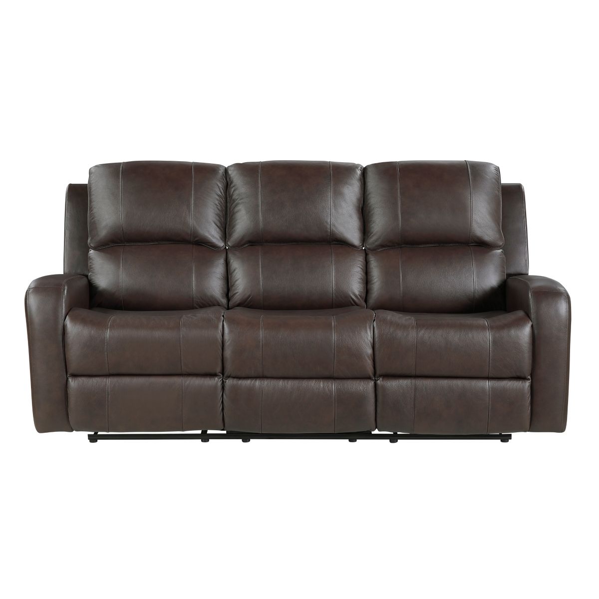 Austin - Double Reclining Sofa - Dark Brown