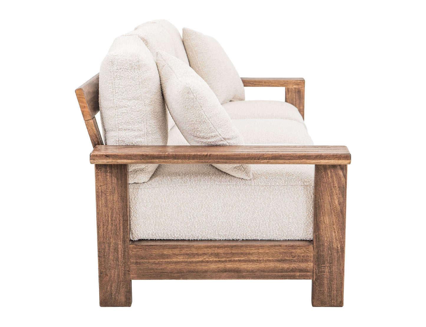 Duna - Sofa - White / Light Brown