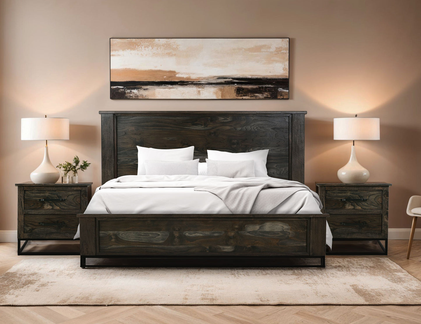 Teak - Chest - Oil Black