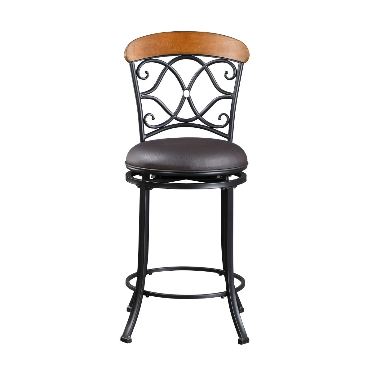 Benson - Swivel Counter Height Chair - Brown