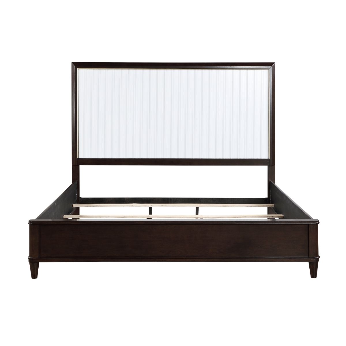 Niles - 4 Piece Set (Queen Bed, Nightstand, Dresser, Mirror) - White / Cherry