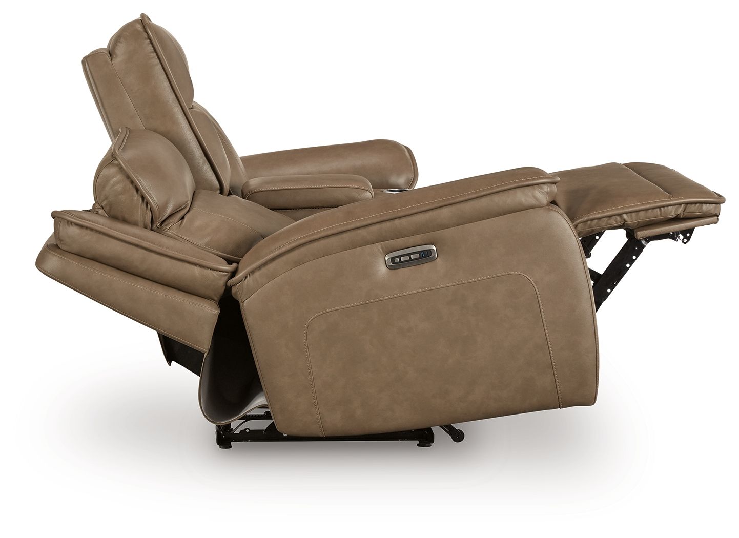Malcesine - Power Reclining Loveseat With Console / Adjustable Headrest - Sahara