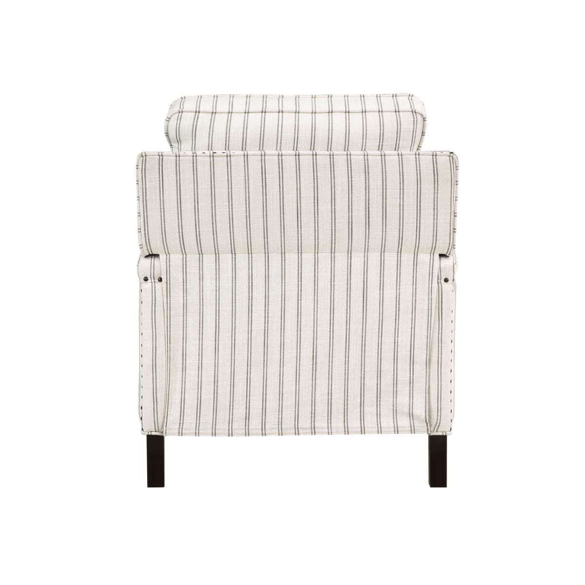 Landrum - Push Back Reclining Chair - White / Gray