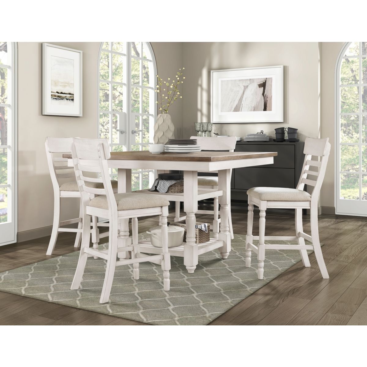 Alburgh - Counter Height Table - Brown