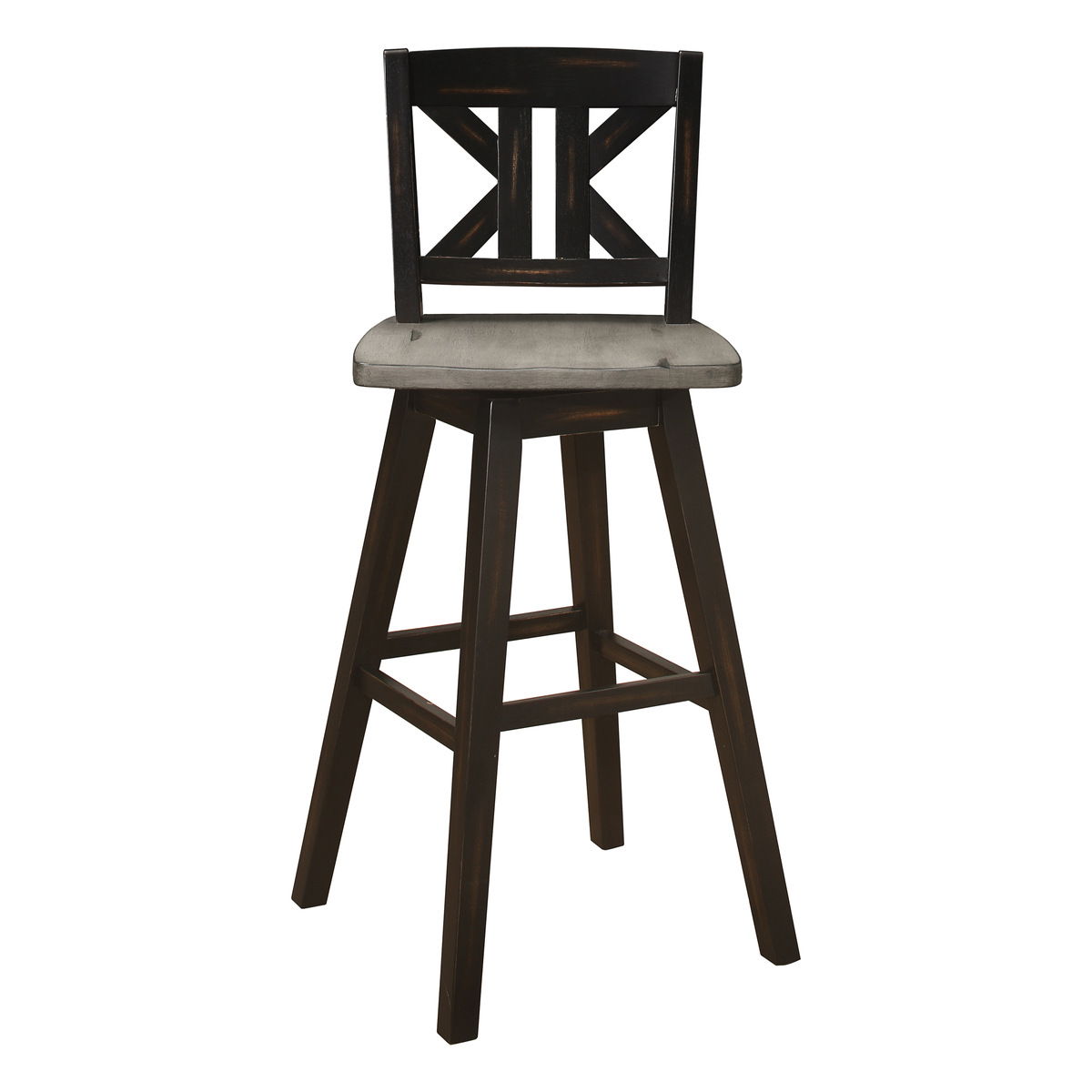 Amsonia - Swivel X-Back Pub Height Chair (Set of 2)
