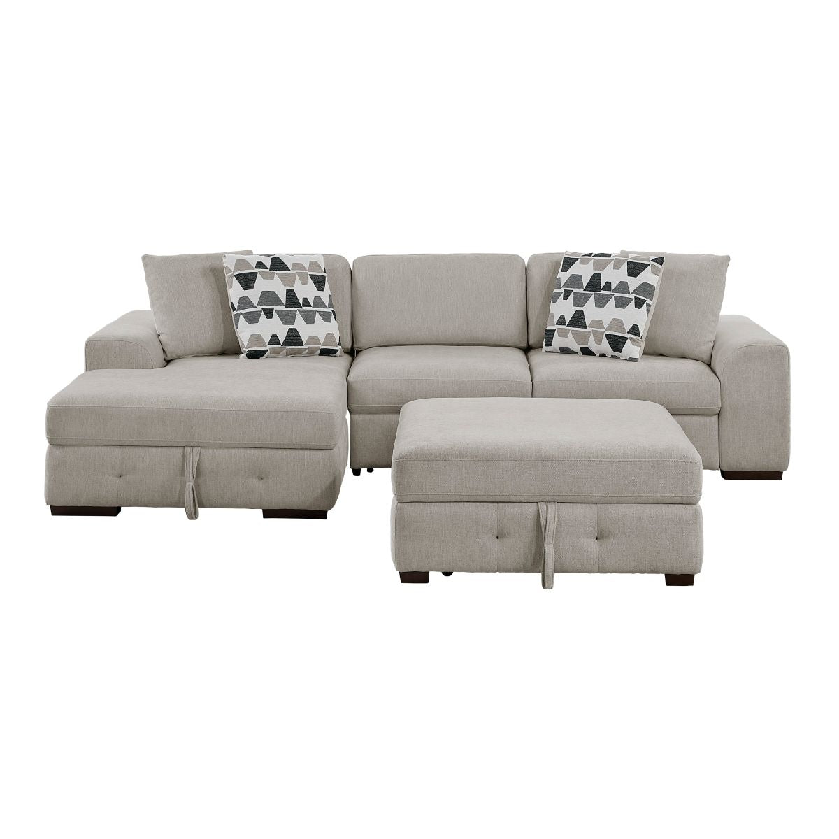 Raife - Sectional With Ottoman