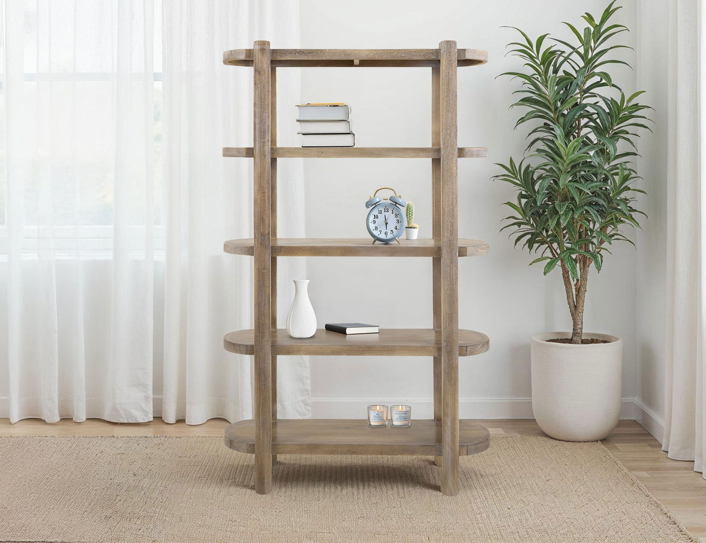 Balam - Bookcase - Ivory White