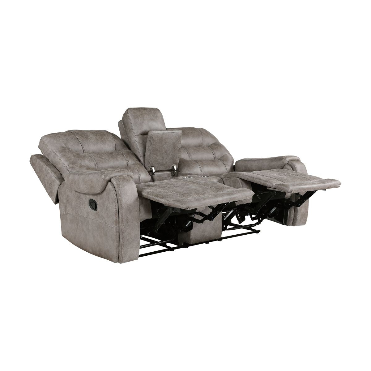 Oberon - Double Reclining Loveseat With Center Console