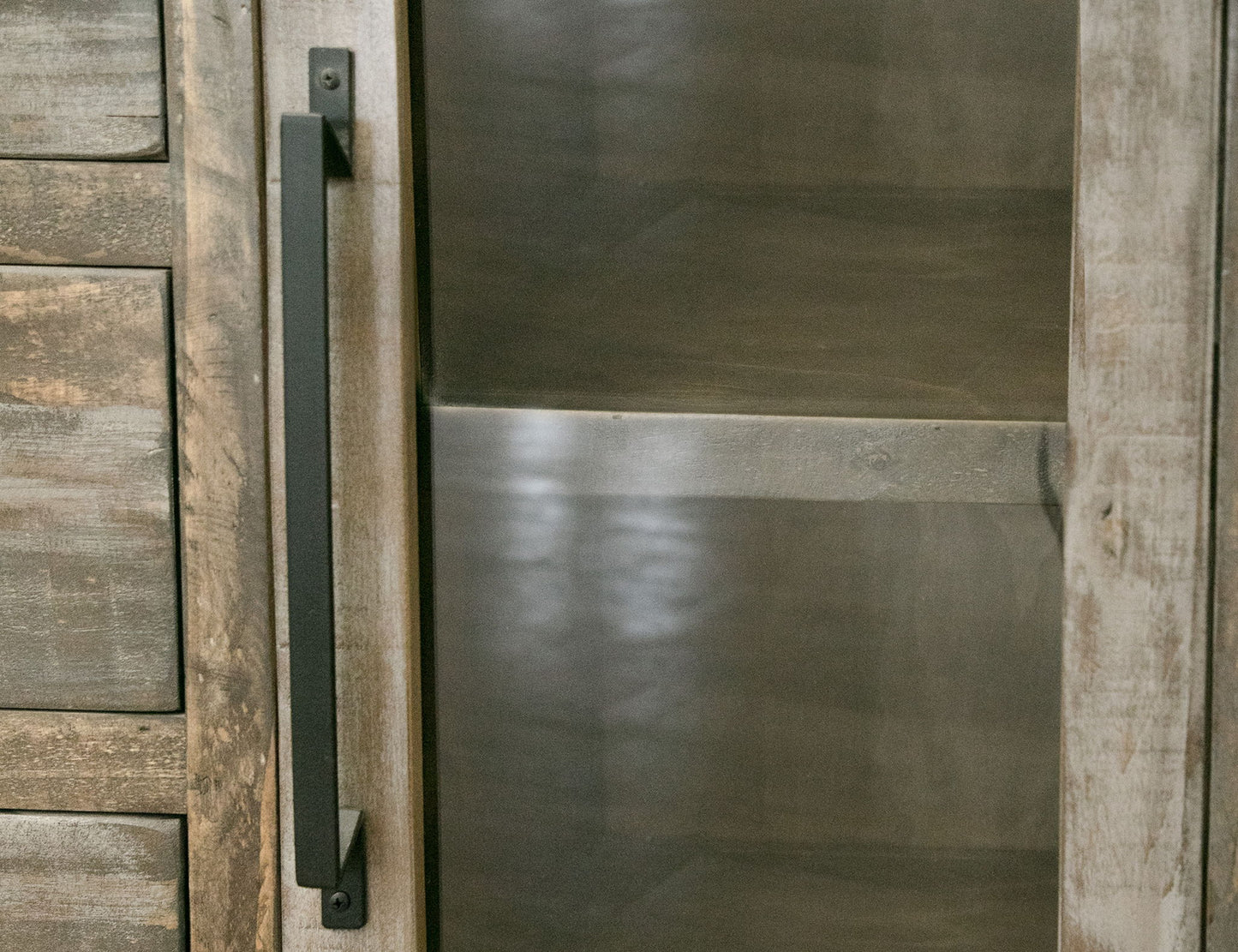 Loft Brown - Buffet And Hutch With 6 Drawers / 6 Doors - Two Tone Gray / Brown