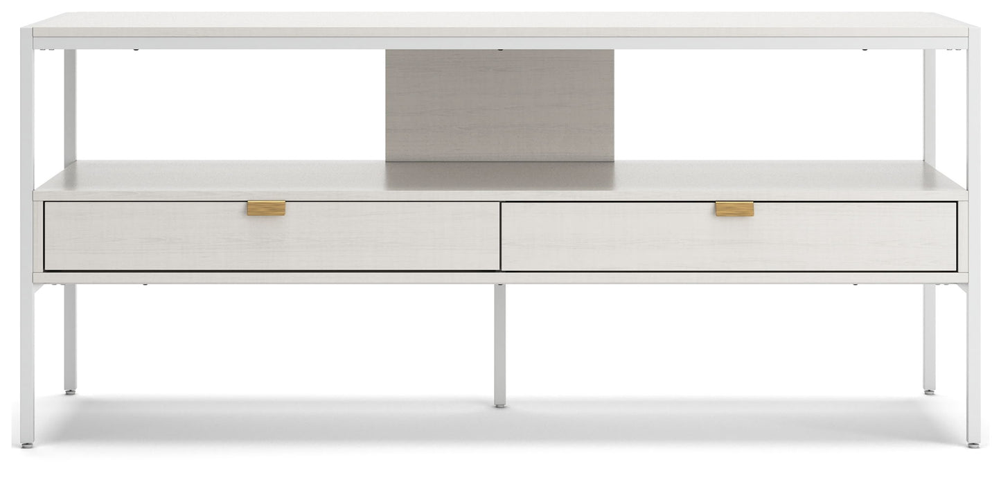 Deznee - Large TV Stand - White