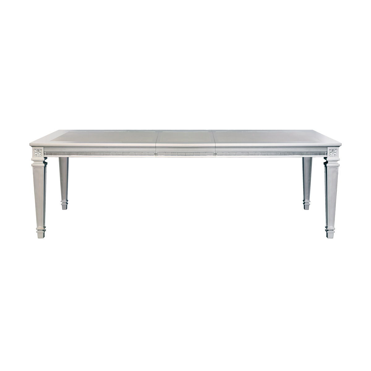Bevelle - 5 Piece Dining Room Set (Table & 4 Side Chairs) - Pearl Silver / Gray