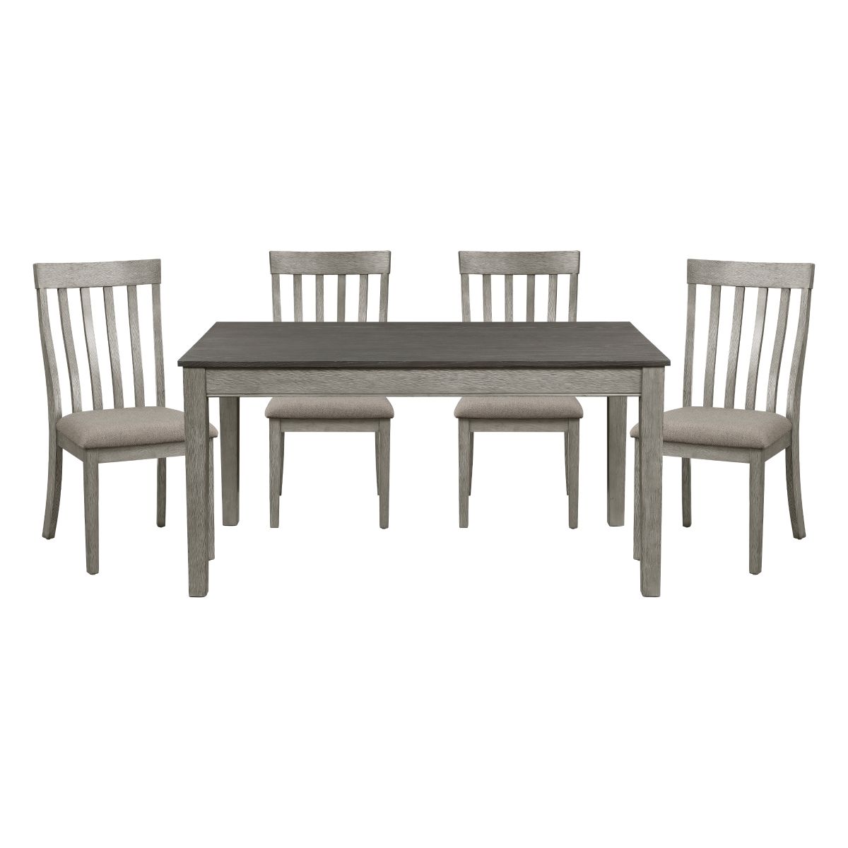 Armhurst - 5 Piece Dining Room Set (Table & 4 Side Chairs) - Gray