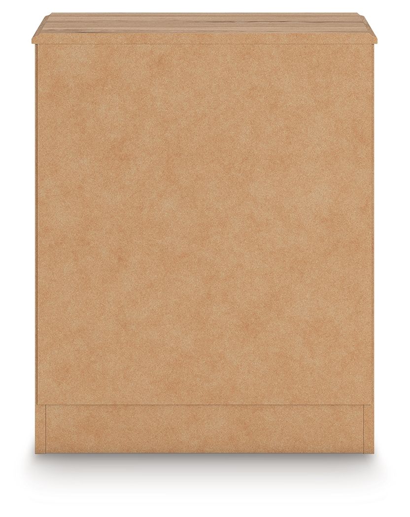 Galletyn - One Drawer Night Stand - Warm Brown