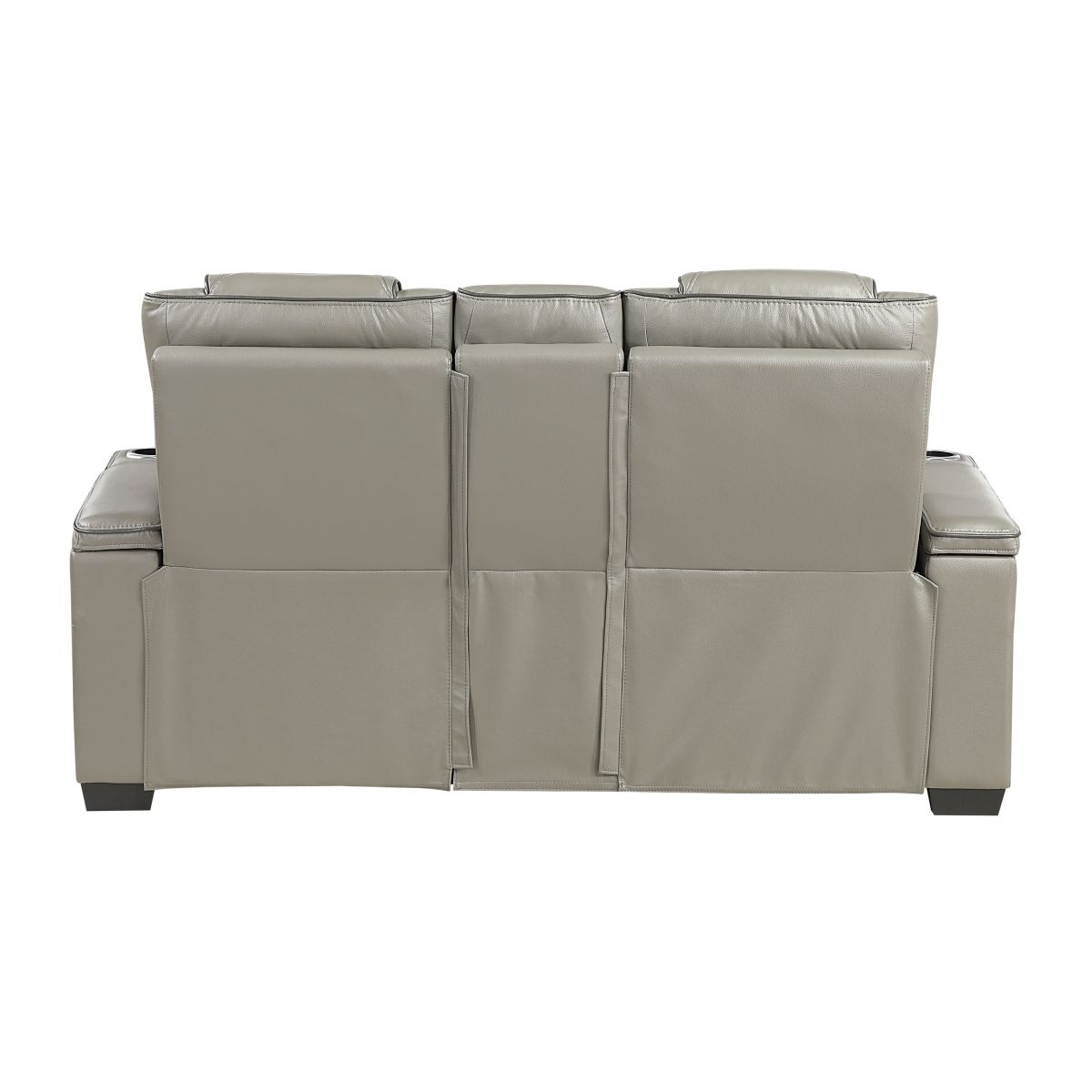 Apex - Power Double Reclining Loveseat With Center Console, Power Headrests, Storage Arms With Cup Holders, Wireless Charger, Air Massage And Heat, LED Lighting And Charging Ports