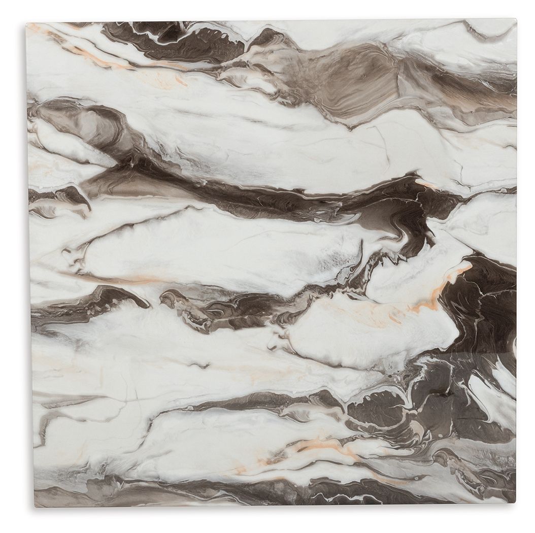 Jazmore - Square Dining Room Counter Table - Dark Brown / Beige