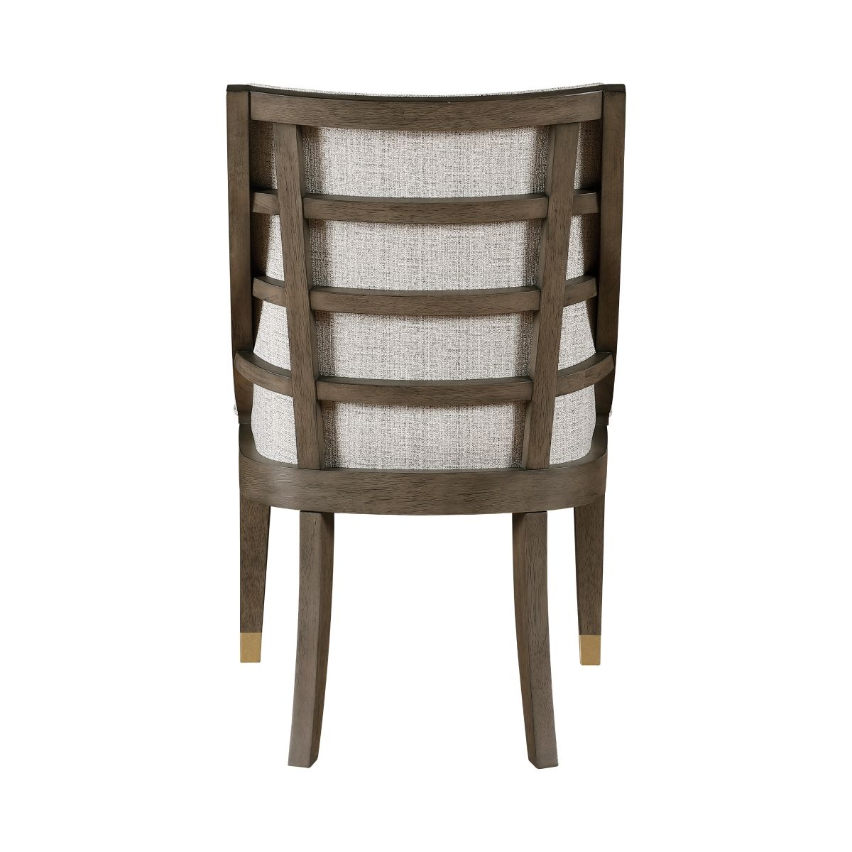 Griffin - Arm Chair (Set of 2) - Pearl Silver / Dark Brown
