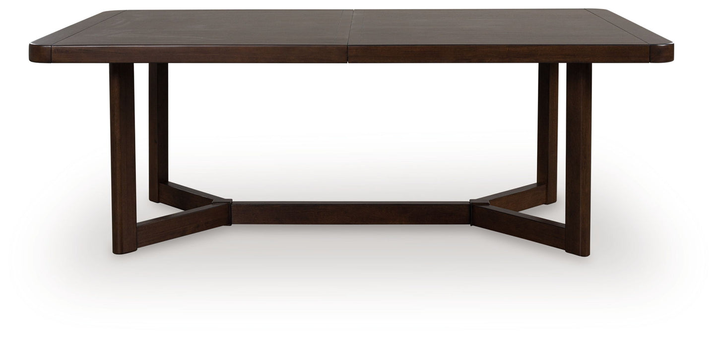 Kendamor - Rectangular Dining Room Extension Table - Dark Brown